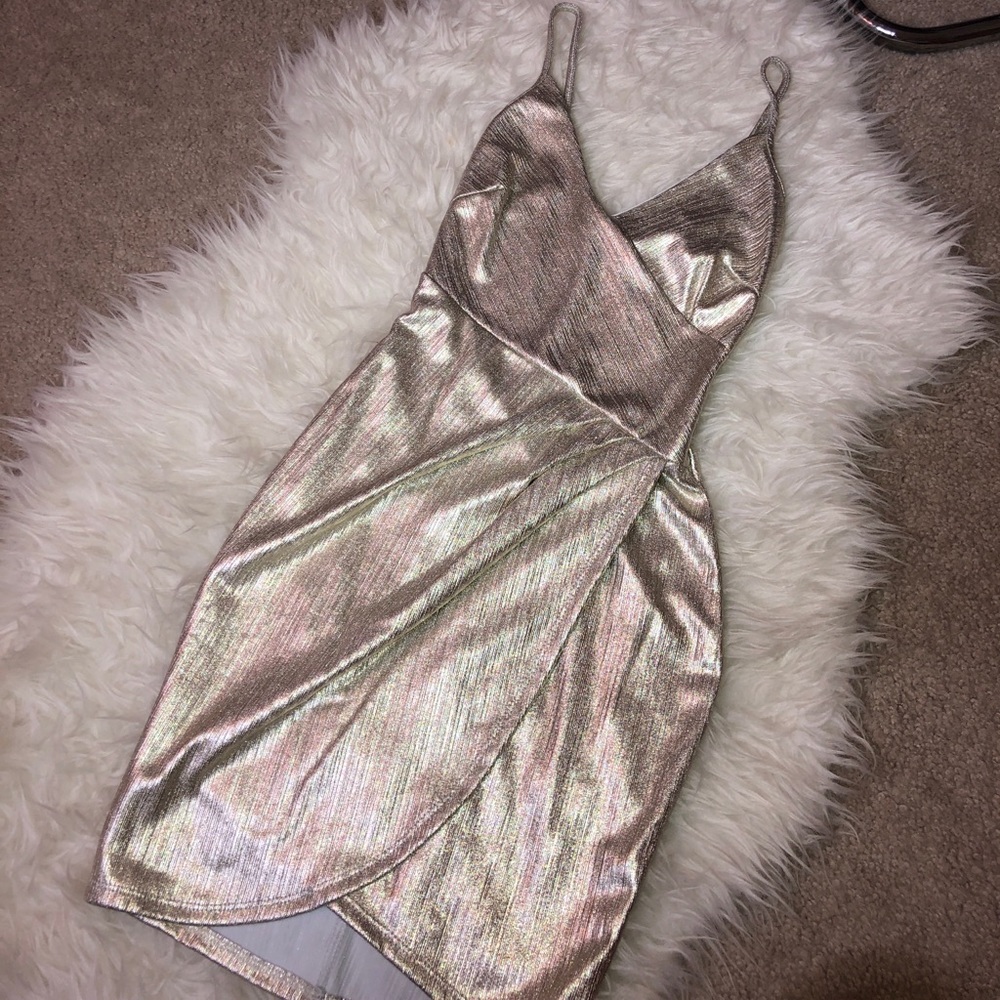 Crisandra Metallic Dress
